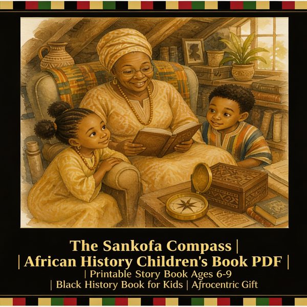 The Sankofa Compass African history children's printable storybook by Sankofa Little Light
